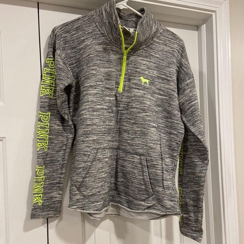 Victorias Secret Pink Quarter Zip Pullover